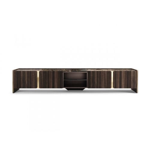 Support TV sur pied contemporain - HAVASU - Praddy Unipessoal lda - pivotant / avec câblage dissimulé / avec support pour lecteur DVD