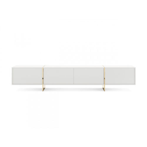 Support TV sur pied contemporain - RHAPSODY I - Praddy Unipessoal lda - pivotant / à hauteur réglable / en verre