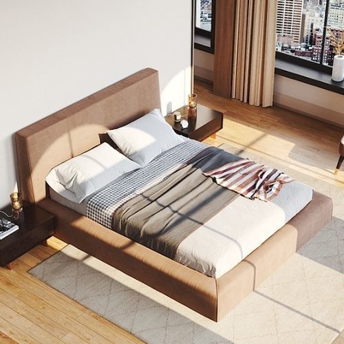 Lit double - NOBLE - Praddy Unipessoal lda - contemporain / tapissé / en tissu