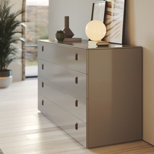 Commode contemporaine - SERENADE - Praddy Unipessoal lda - en cuir / rectangulaire / 4 tiroirs
