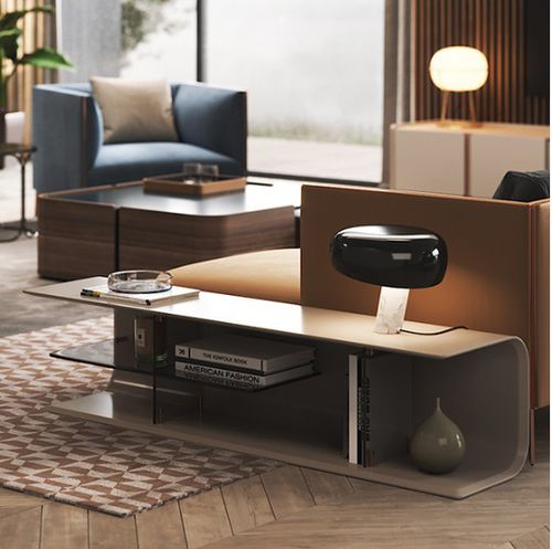 Console moderne - ARIZONA II - Praddy Unipessoal lda - en bois / en verre / avec piètement en bois