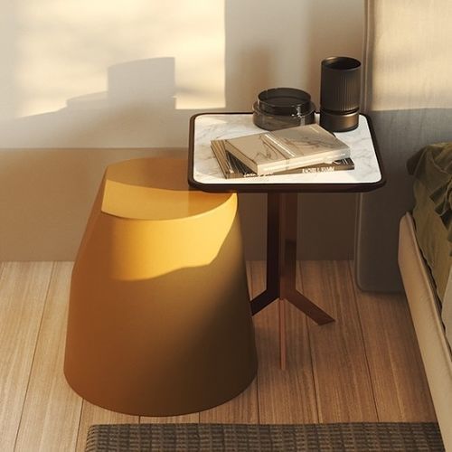 Table d'appoint contemporaine - JOCKEY II - Praddy Unipessoal lda - en bois / ronde / personnalisable