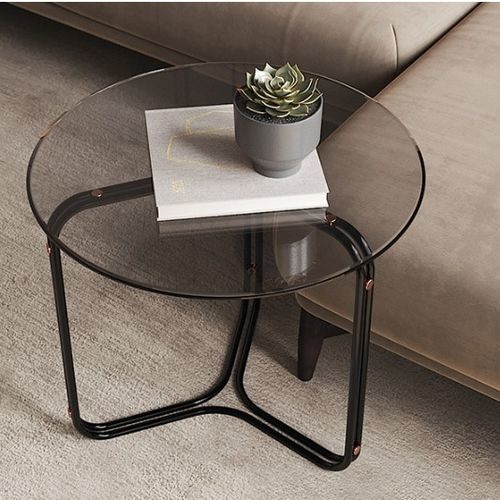 Table d'appoint contemporaine - IV - Praddy Unipessoal lda - en métal / en bambou / en verre