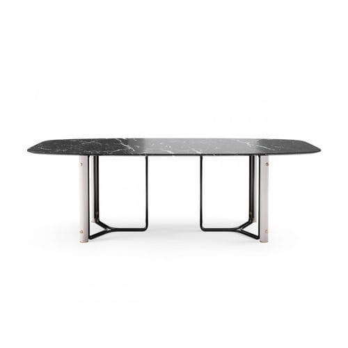 Table à manger contemporaine - I - Praddy Unipessoal lda - en métal / en bambou / en marbre