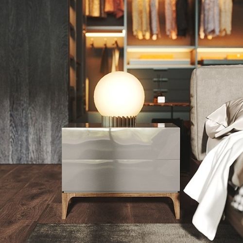 Table de chevet moderne - MOONLIGHT II - Praddy Unipessoal lda - en bois / avec piètement en bois / rectangulaire