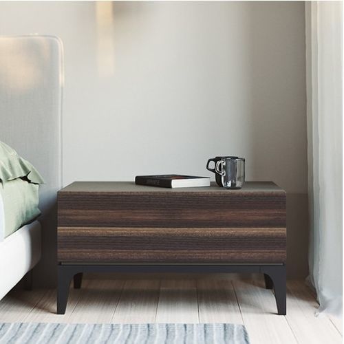 Table de chevet moderne - MOONLIGHT I - Praddy Unipessoal lda - en bois / avec piètement en bois / rectangulaire