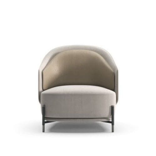 Fauteuil contemporain - BATON I - Praddy Unipessoal lda - en velours / en acier inoxydable / de luxe