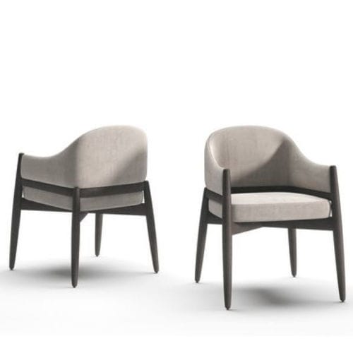 Chaise de salle à manger contemporaine - SOPRANO I - Praddy Unipessoal lda - d'intérieur / en velours / en chêne naturel