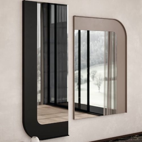 Miroir mural - CELLO III - Praddy Unipessoal lda - contemporain / courbé / en bois