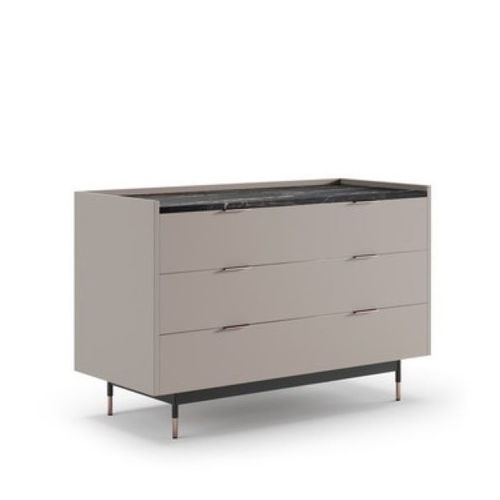 Commode contemporaine - BATON - Praddy Unipessoal lda - en marbre / en rotin / en métal