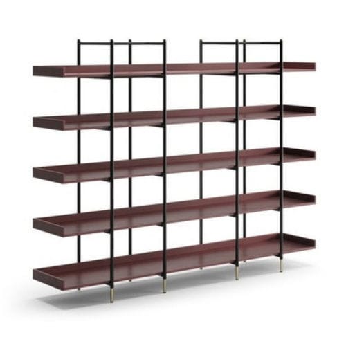 Bibliothèque contemporaine - BATON - Praddy Unipessoal lda - en acier inoxydable / en bois / marron