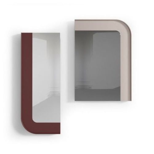 Miroir mural - CELLO IV - Praddy Unipessoal lda - contemporain / courbé / en bois