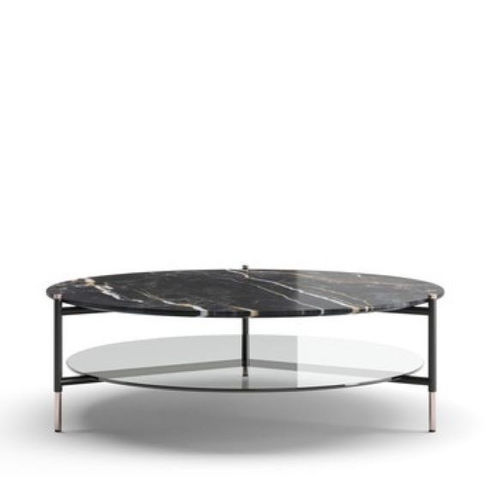 Table basse contemporaine - BATON - Praddy Unipessoal lda - en verre / en marbre / avec piètement en métal