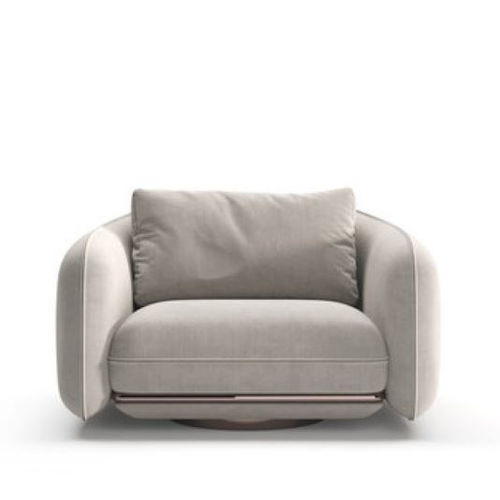 Fauteuil contemporain - CELLO - Praddy Unipessoal lda - en velours / en métal laqué / avec accoudoirs