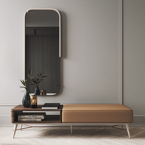 Banquette contemporaine - NAICA - Praddy Unipessoal lda - en tissu / en bois / avec piètement en bois