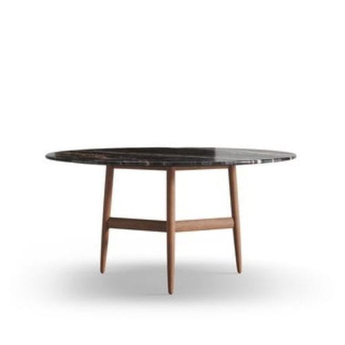 Table à manger contemporaine - SOPRANO II - Praddy Unipessoal lda - en bois / en noyer / en marbre