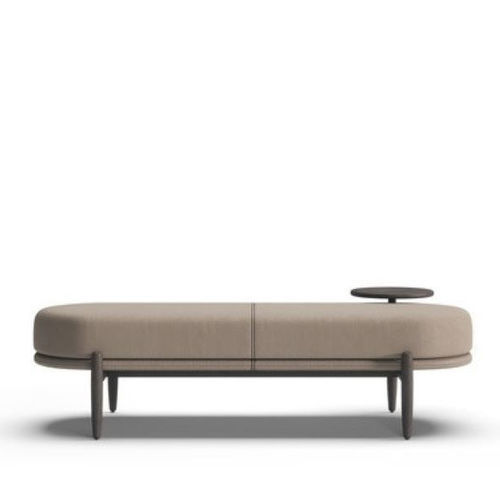 Banquette contemporaine - SOPRANO - Praddy Unipessoal lda - en cuir / avec piètement en bois / en bois