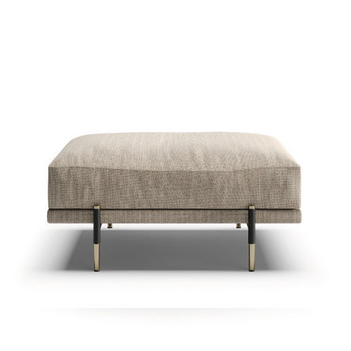 Ottoman contemporain - BATON - Praddy Unipessoal lda - en velours / en acier inoxydable / carré