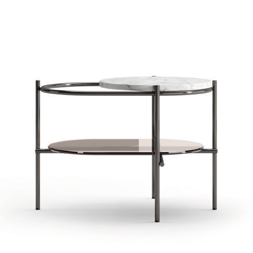 Table d'appoint contemporaine - CELLO II - Praddy Unipessoal lda - en bronze / en acier inoxydable / en marbre