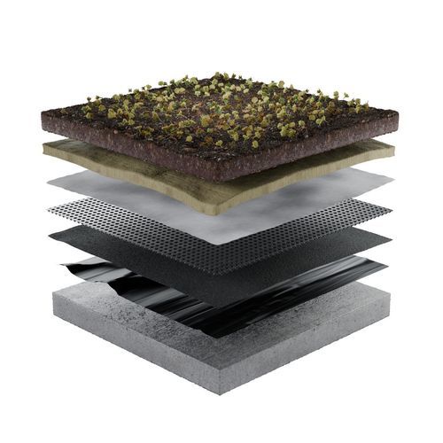 Système pour toiture végétalisée pour toiture plate - ECO LIGHT WBLG SYSTEM - Urbanscape - pour toit-terrasse / étanche / drainant