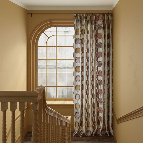 Tissu pour rideaux - WINGS : ALLEGRO  - WIND - à motif / en polyester / en coton