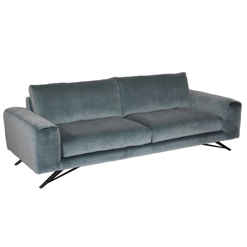 Canapé contemporain - KUSMY - MOULINS - en tissu / gris / 2 places