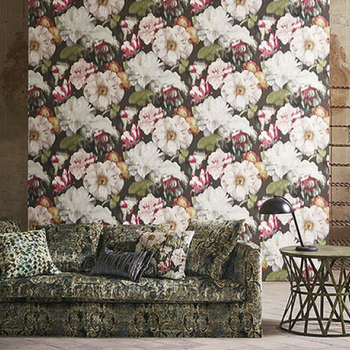 Revêtement mural pour intérieur - HERBARIA - BLACK EDITION - en vinyle / imprimé / à relief