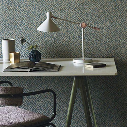 Revêtement mural pour intérieur - HERBARIA : ZARDOZI - BLACK EDITION - en vinyle / à relief / brodé