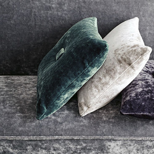 Tissu d'ameublement - MUSA : AGATE - BLACK EDITION - uni / en polyester / en coton
