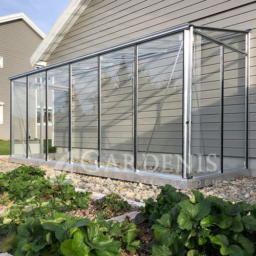 Serre de jardinage - MURUS - GARDENIS UAB - tunnel unique / structure en aluminium / en verre