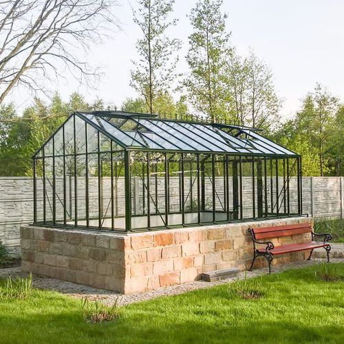 Serre de jardinage - VICTORIA - GARDENIS UAB - monochapelle / en verre / en polycarbonate