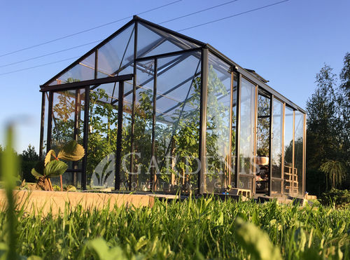 Serre de jardinage - JUNA - GARDENIS UAB - monochapelle / en verre / en polycarbonate