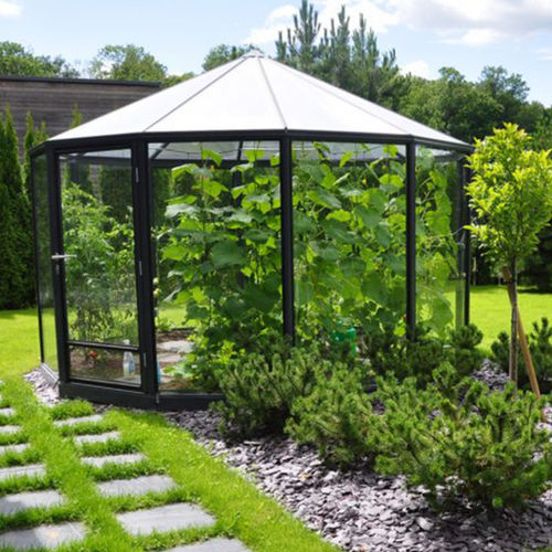Gazebo en polycarbonate - RINGO - GARDENIS UAB - toit en toile