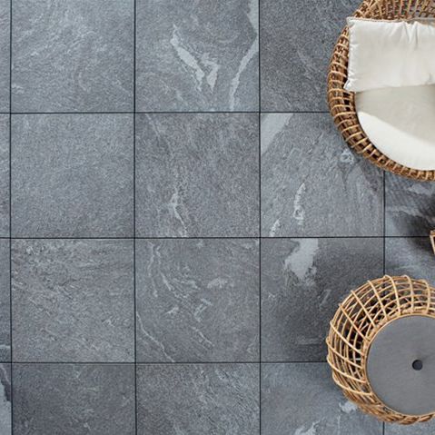 Pavé en grès cérame - GRIGIONI - Castacrete - d'extérieur / d'intérieur / texturé