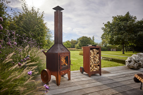 Cheminée d'extérieur - BIJUGA - RB73 - à bois / centrale / à foyer fermé