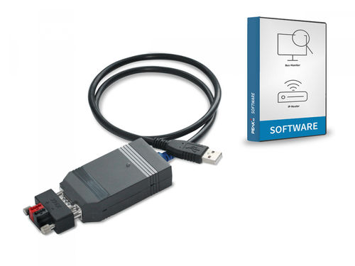 Module d'interface KNX - USB-Connector inkl. KNX-WAGO 243-211-Adapter (vergossen) - PEAKnx - USB