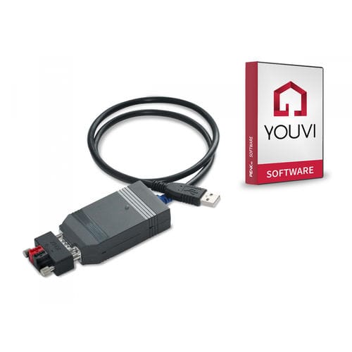 Module d'interface KNX - USB-CONNECTOR INKL. YOUVI SOFTWAREPAKET BASIC ...