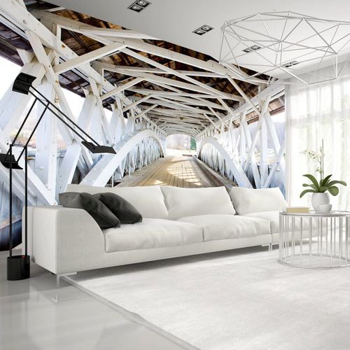Papier peint contemporain - OLD BRIDGE - WALL DESIGNERS - à motif / à effet dimensionnel / blanc
