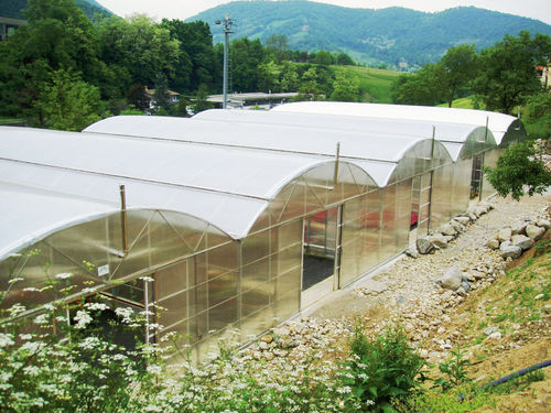 Serre professionnelle - HM - Agrimec srl - de jardinage / de production / monochapelle