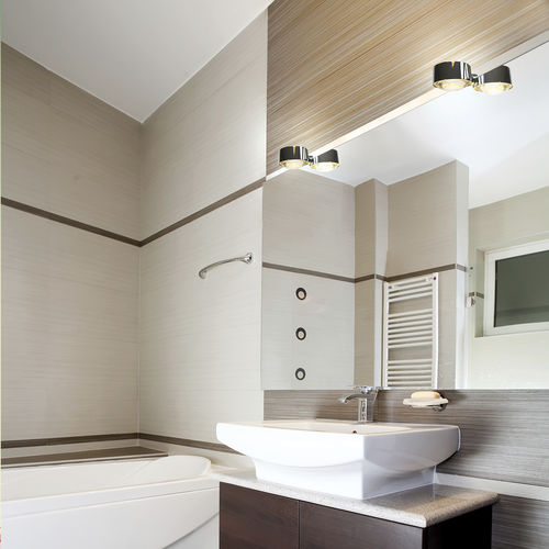 Miroir de salle de bain mural - PUK FIX - Top Light GmbH & Co. KG. - contemporain / rond / lumineux (LED)