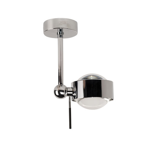 Plafonnier contemporain - PUK SIDE SINGLE - Top Light GmbH & Co. KG. - rond / en verre borosilicaté / en métal