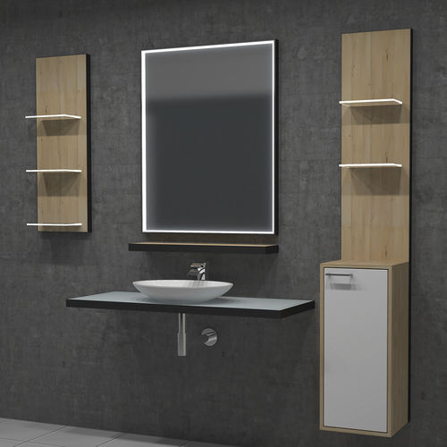 Miroir de salle de bain mural - LUMEN LIGHT - Top Light GmbH & Co. KG. - contemporain / rectangulaire / en aluminium anodisé