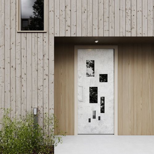 Porte d'entrée - 43 - Finstral - en aluminium / en céramique / en PVC
