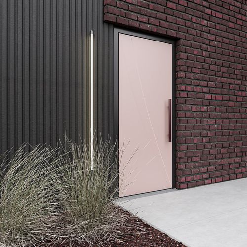 Porte d'entrée - 04 - Finstral - en aluminium / battante / contemporaine