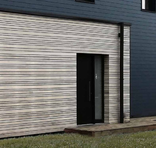 Porte d'entrée - 03 - Finstral - en aluminium / coulissante / contemporaine