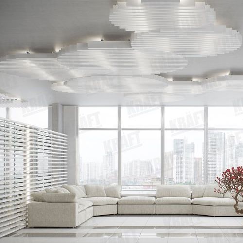 Faux-plafond en métal - KRAFT CUBE - KRAFT Deckensysteme Ukraine - en lames / décoratif
