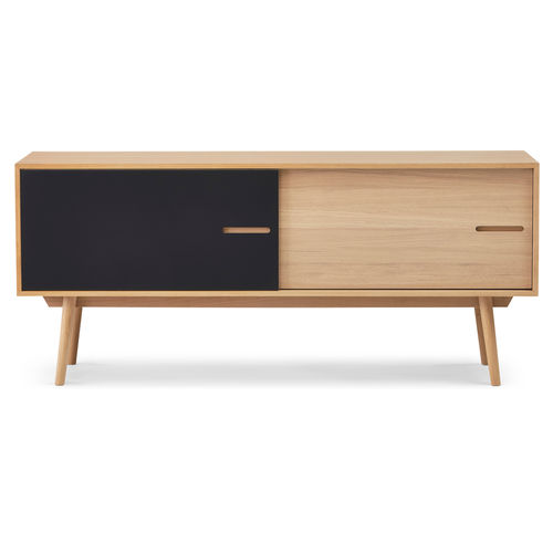 Buffet contemporain - BOW - PBJ Design House - en chêne / en noyer / noir