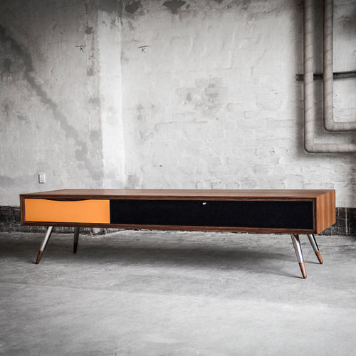 Meuble TV contemporain - STICK - PBJ Design House - lowboard / en chêne / en noyer