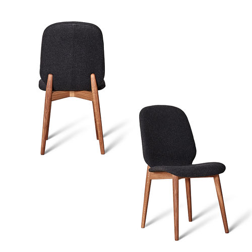 Chaise de salle à manger contemporaine - TRADITION - PBJ Design House - d'intérieur / en tissu / avec piètement en chêne