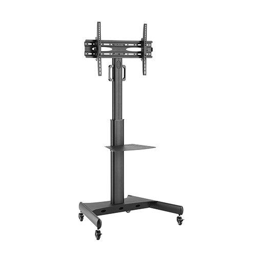 Support TV sur pied contemporain - FS11-46T - LUMI LEGEND CORP. - avec roulettes / en acier / en aluminium